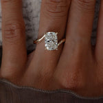 Oval Solitaire Lab Grown Diamond Engagement Ring