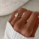Oval Solitaire Lab Grown Diamond Engagement Ring