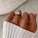 Oval Solitaire Lab Grown Diamond Engagement Ring
