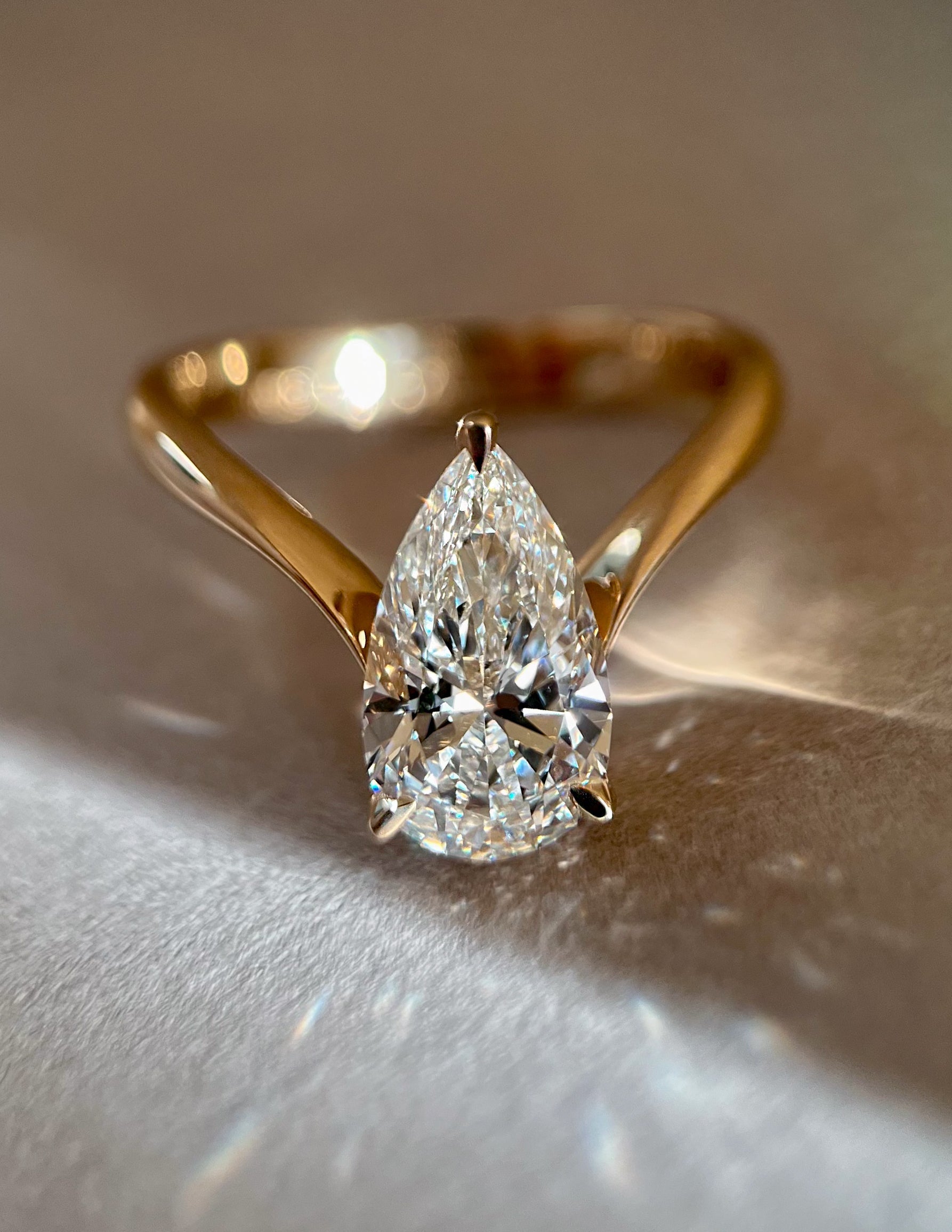 Oval Solitaire Lab Grown Diamond Engagement Ring