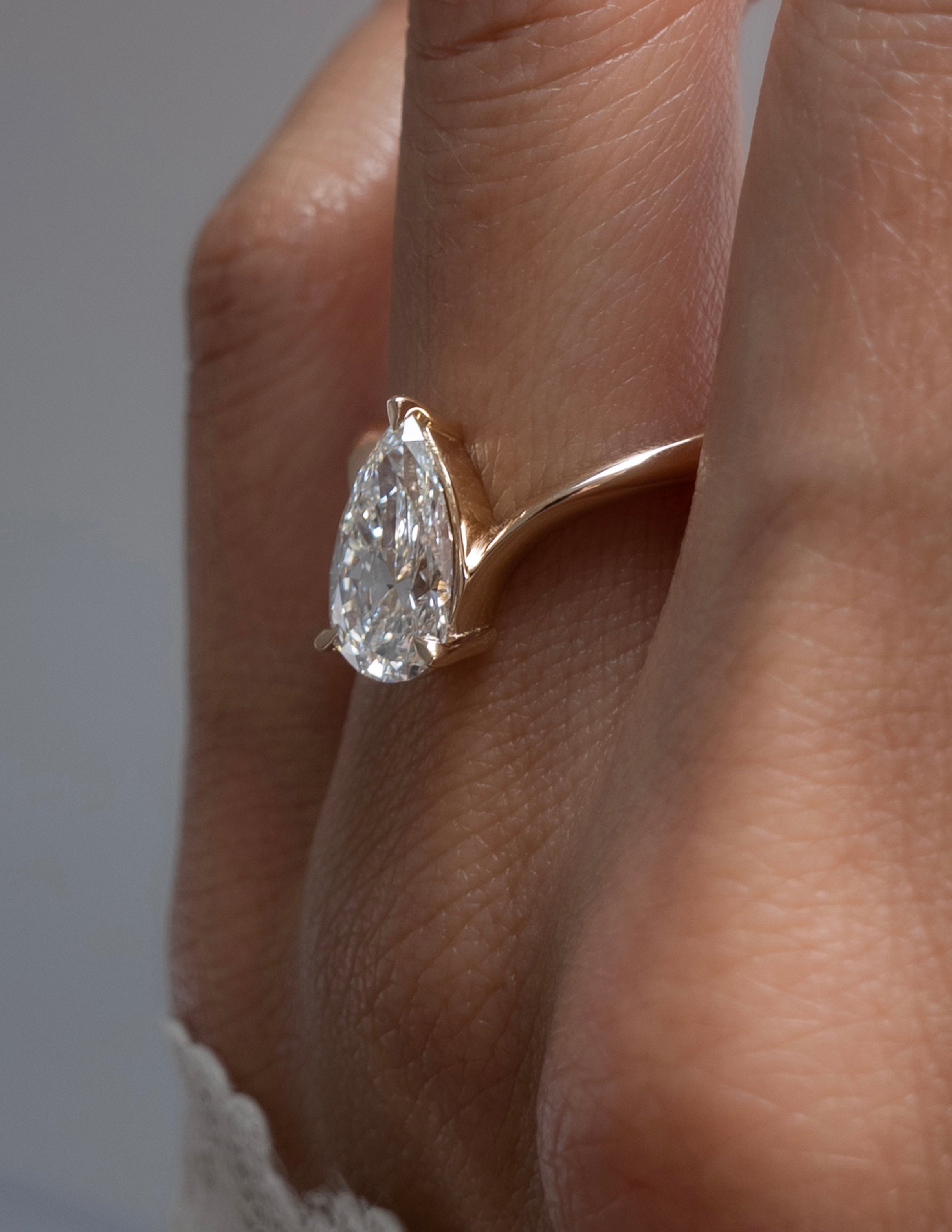 Oval Solitaire Lab Grown Diamond Engagement Ring