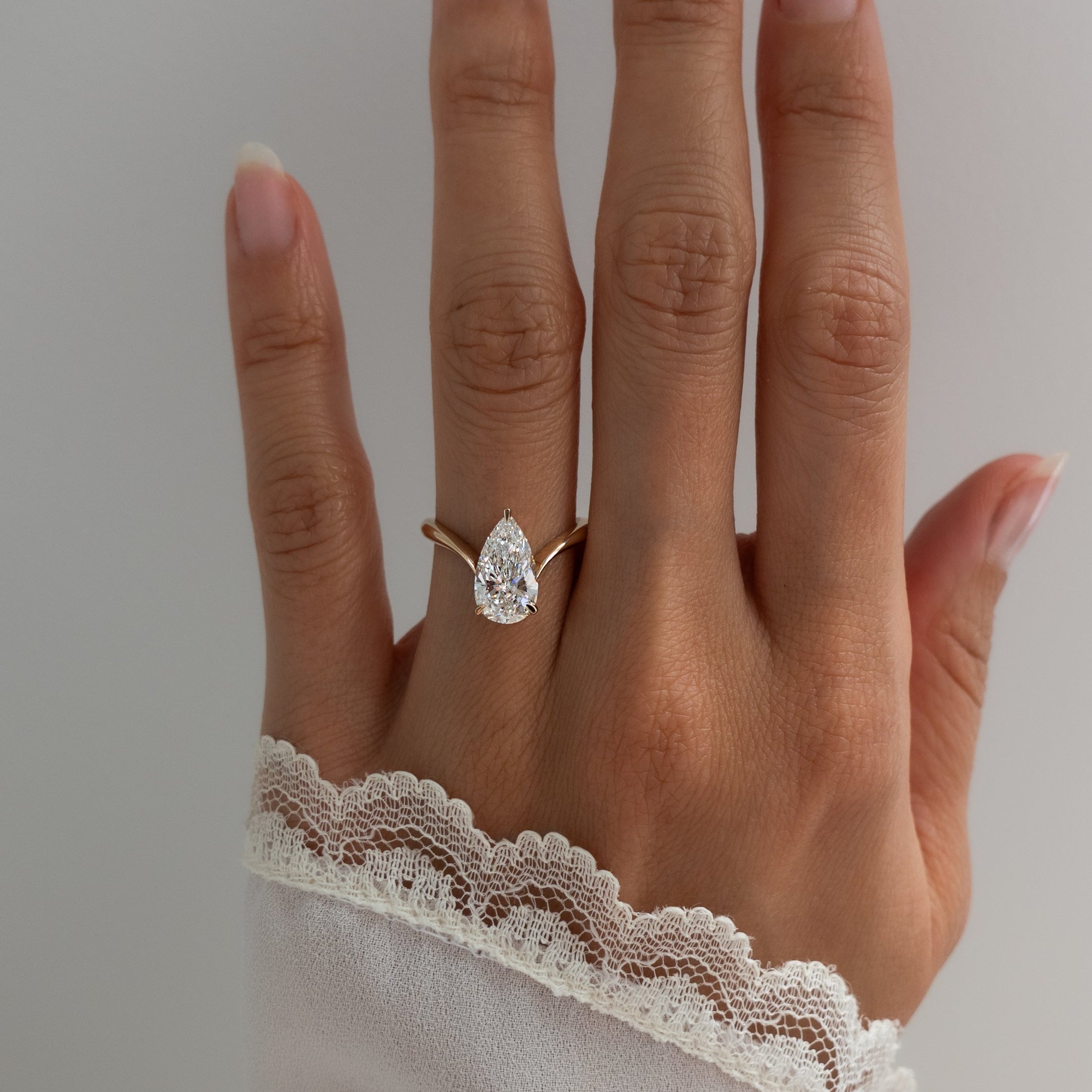 Oval Solitaire Lab Grown Diamond Engagement Ring