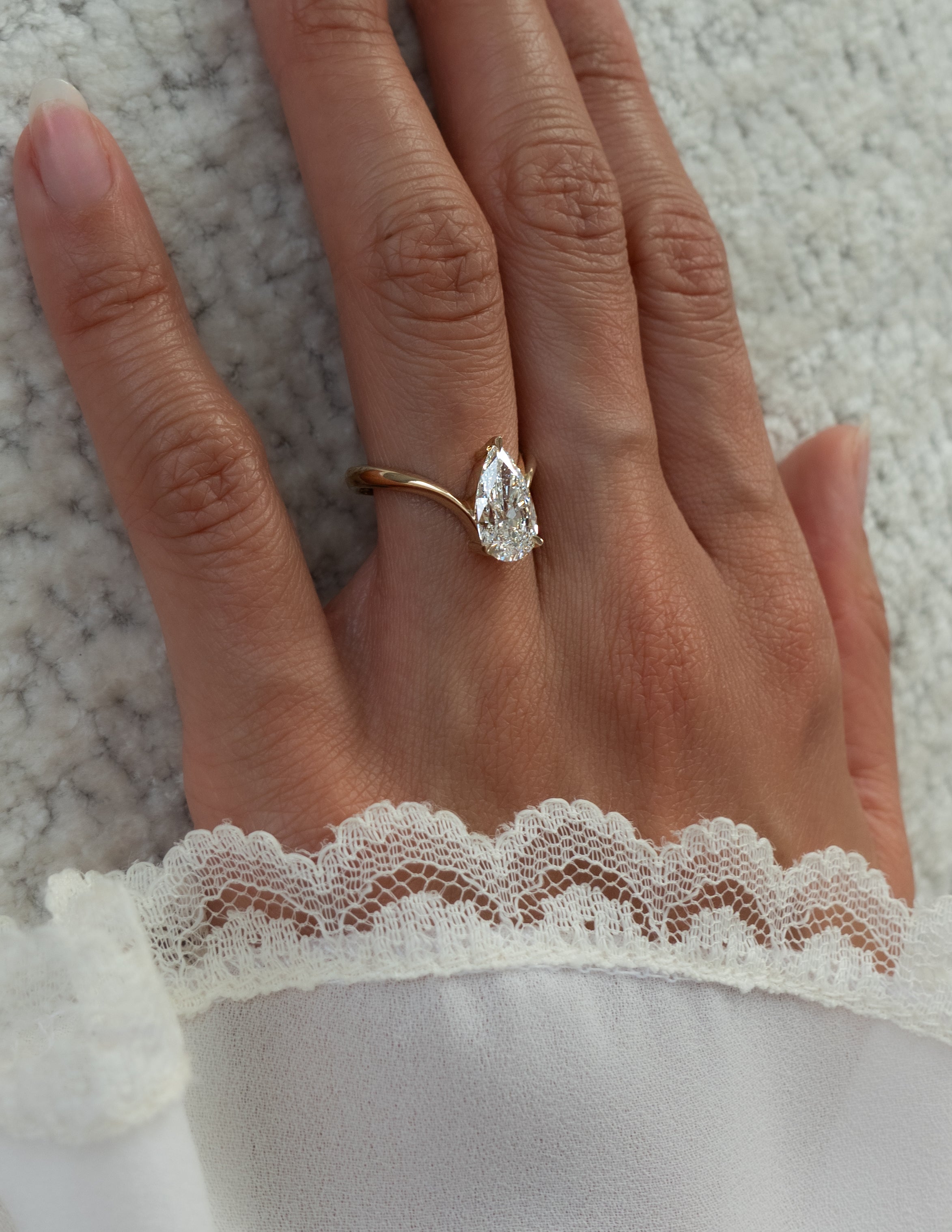 Oval Solitaire Lab Grown Diamond Engagement Ring