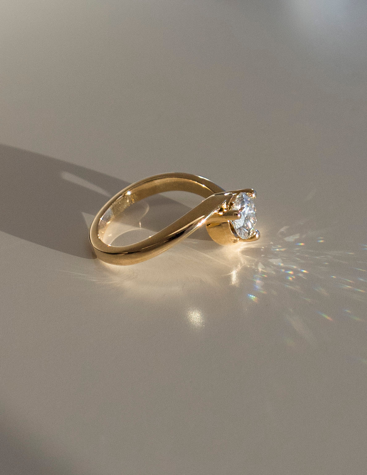 Oval Solitaire Lab Grown Diamond Engagement Ring