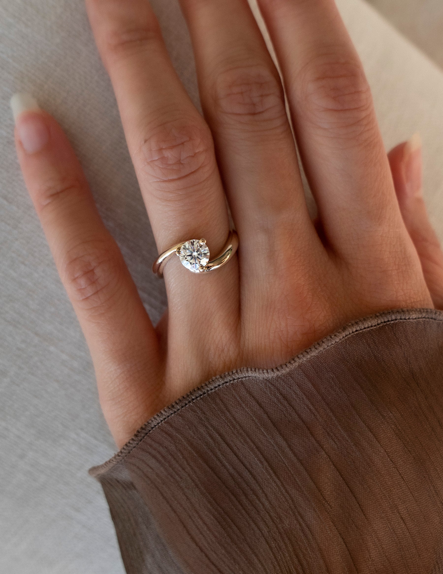 Oval Solitaire Lab Grown Diamond Engagement Ring