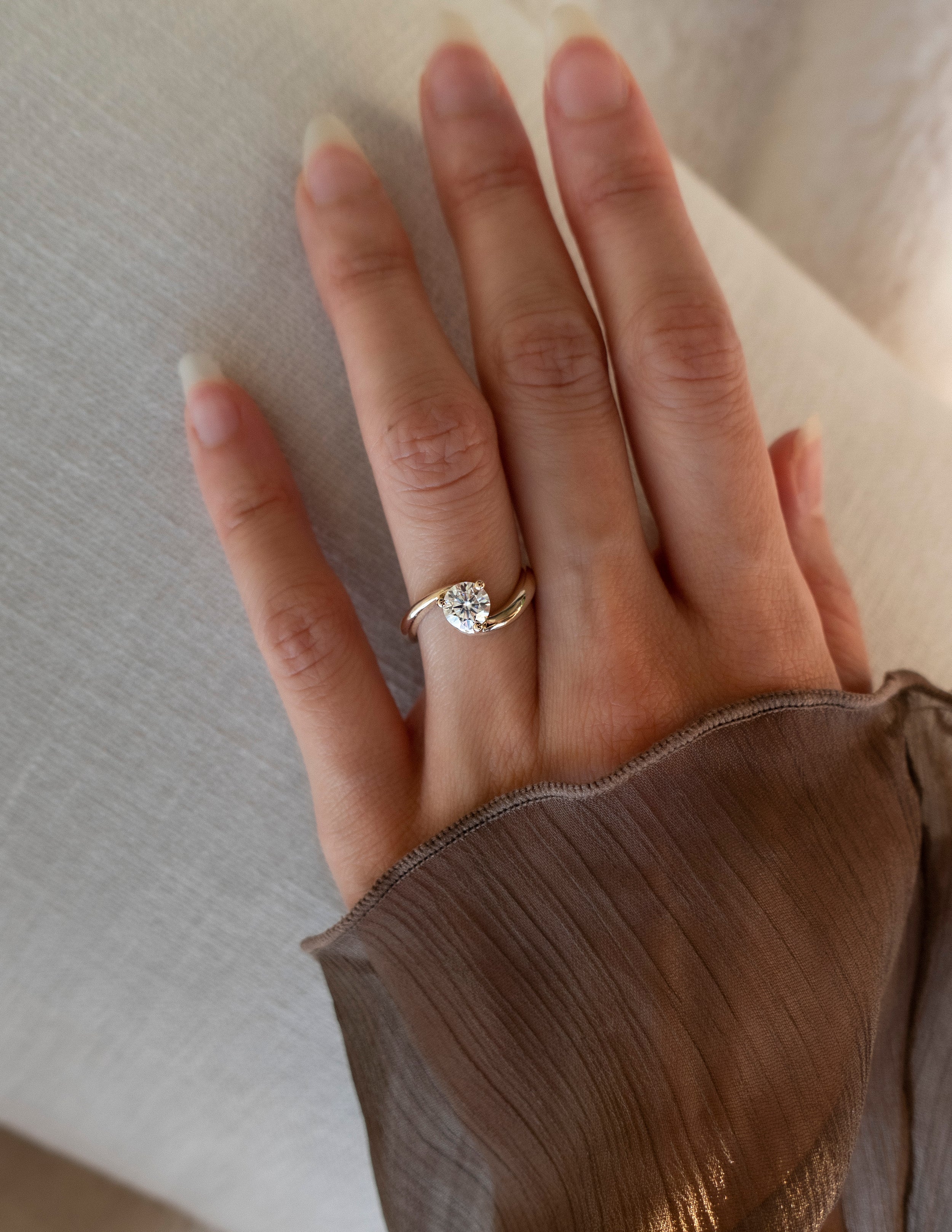 Oval Solitaire Lab Grown Diamond Engagement Ring