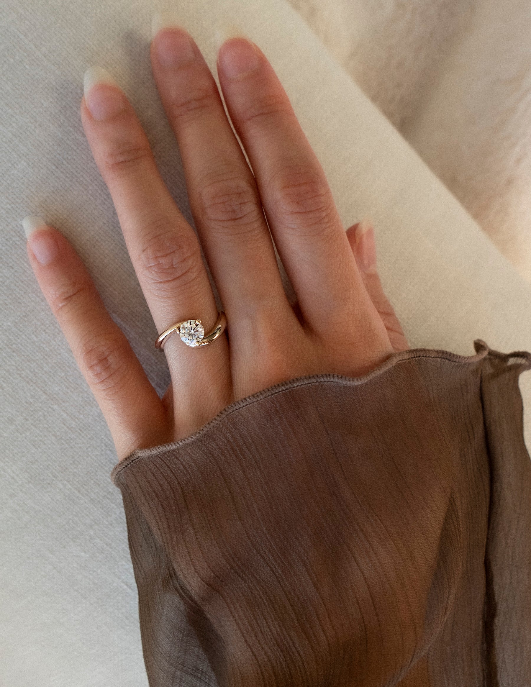 Oval Solitaire Lab Grown Diamond Engagement Ring