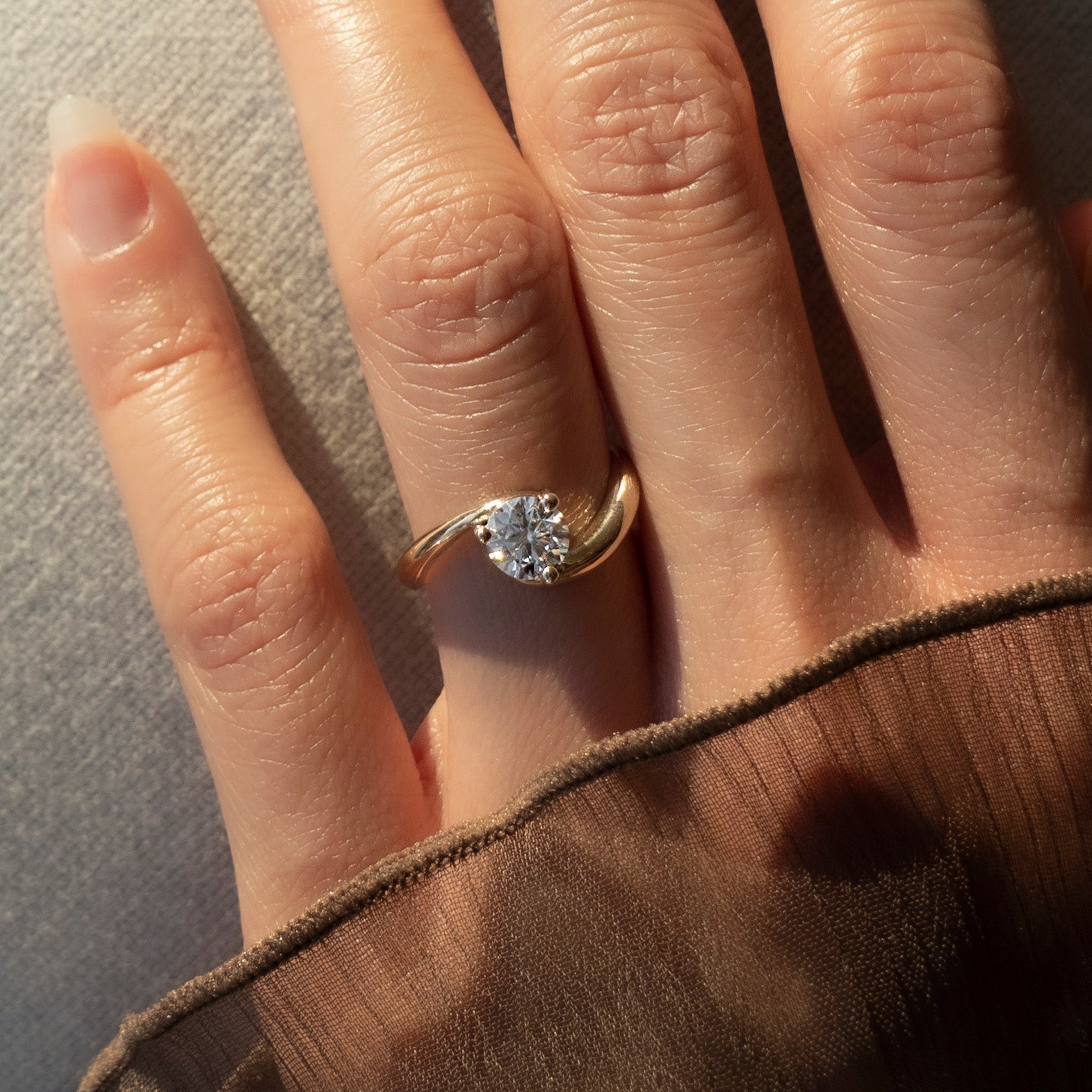 Oval Solitaire Lab Grown Diamond Engagement Ring