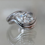 1.5 CT Marquise Lab Grown Diamond Bridal Set