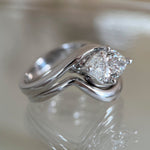 1.5 CT Marquise Lab Grown Diamond Bridal Set