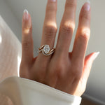 1.5 CT Oval Lab Grown Diamond Bridal Set