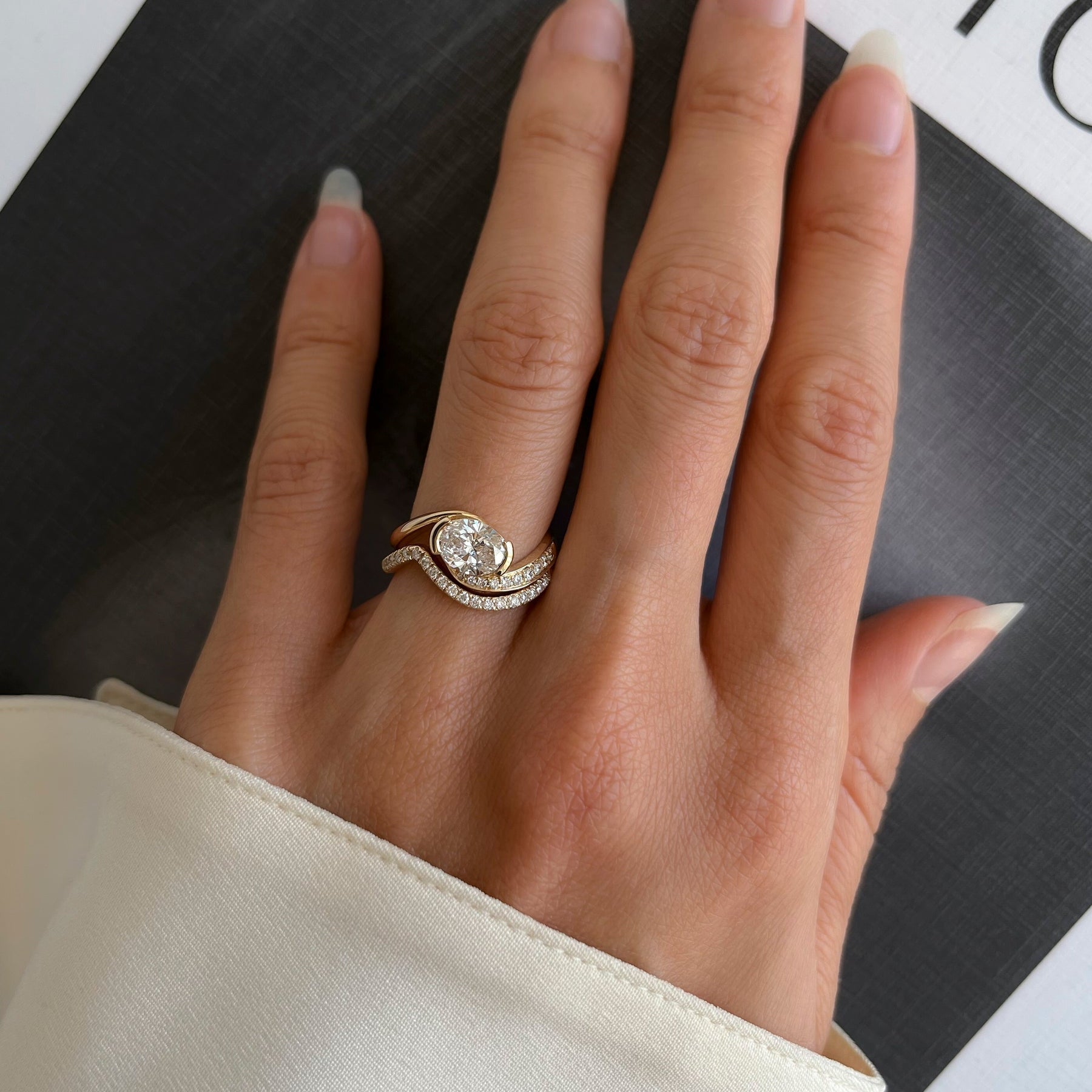 Oval Solitaire Lab Grown Diamond Engagement Ring