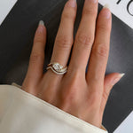 1.5 CT Oval Lab Grown Diamond Bridal Set