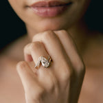 2.5 CT Pear Lab Grown Diamond Bridal Set