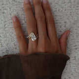 2.5 CT Pear Lab Grown Diamond Bridal Set