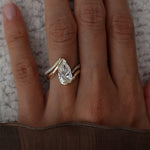 2.5 CT Pear Lab Grown Diamond Bridal Set