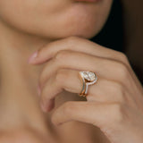 2.5 CT Pear Lab Grown Diamond Bridal Set