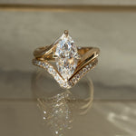2.5 CT Marquise Lab Grown Diamond Bridal Set