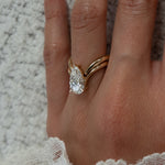 2.5 CT Pear Lab Grown Diamond Bridal Set