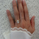 2 CT Pear Lab Grown Diamond Bridal Set