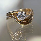 1.25 CT Round Lab Grown Diamond Bridal Set