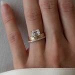 1.5 CT Emerald Lab Grown Diamond Bridal Set
