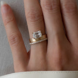 1.5 CT Emerald Lab Grown Diamond Bridal Set