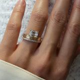1.5 CT Emerald Lab Grown Diamond Bridal Set