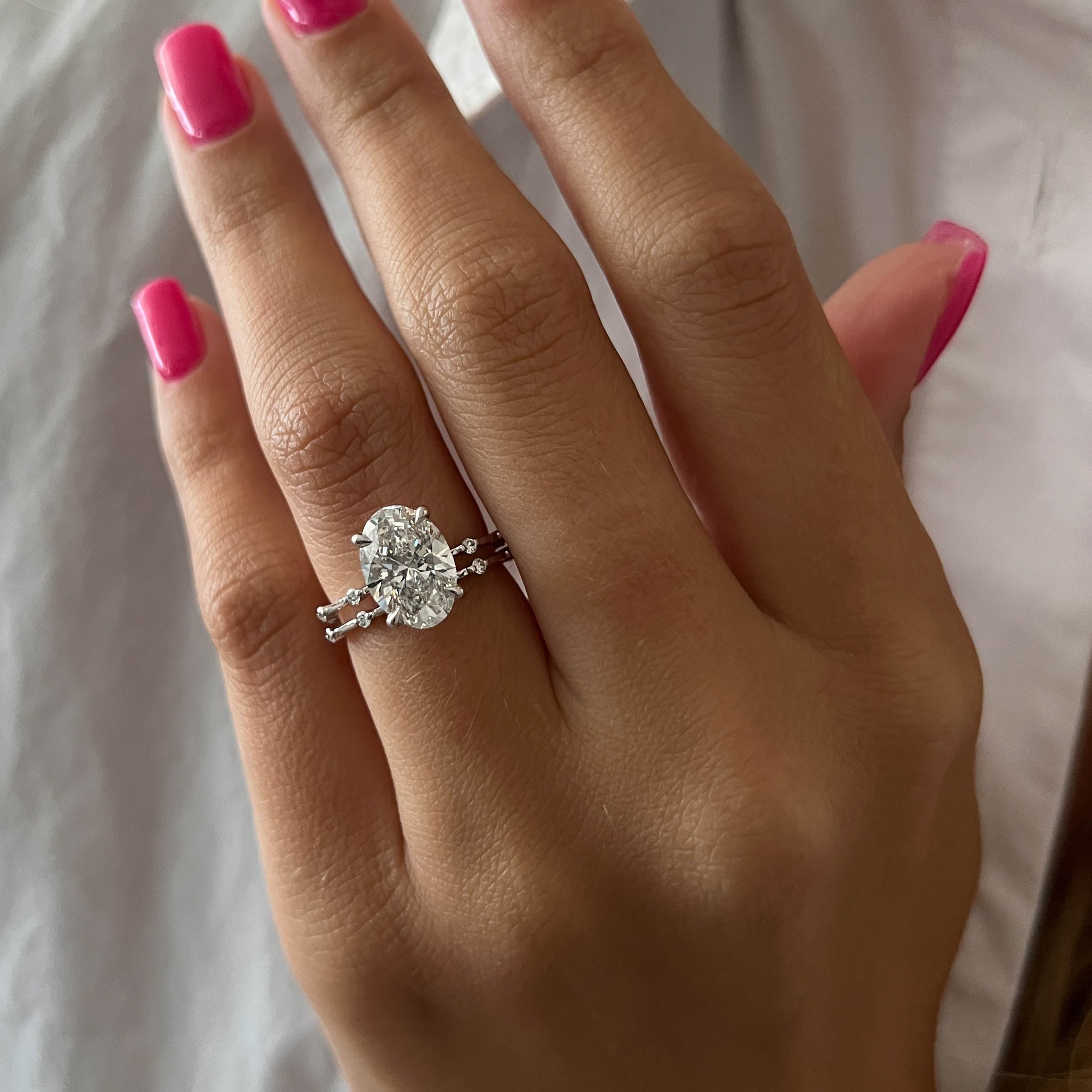 [C_SIZE] [C_Shape] [Style] Lab Grown Diamond Bridal Ring Set