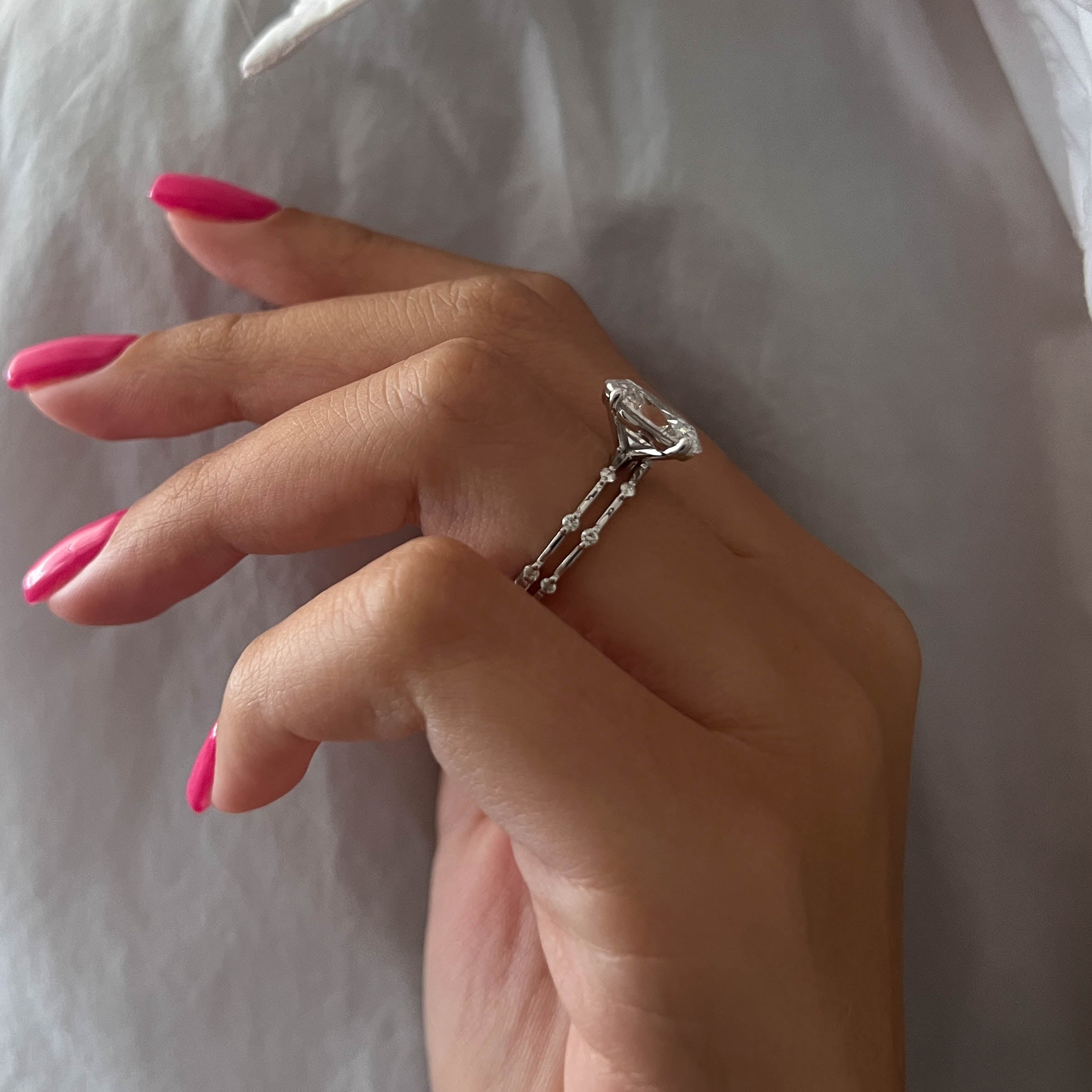 [C_SIZE] [C_Shape] [Style] Lab Grown Diamond Bridal Ring Set