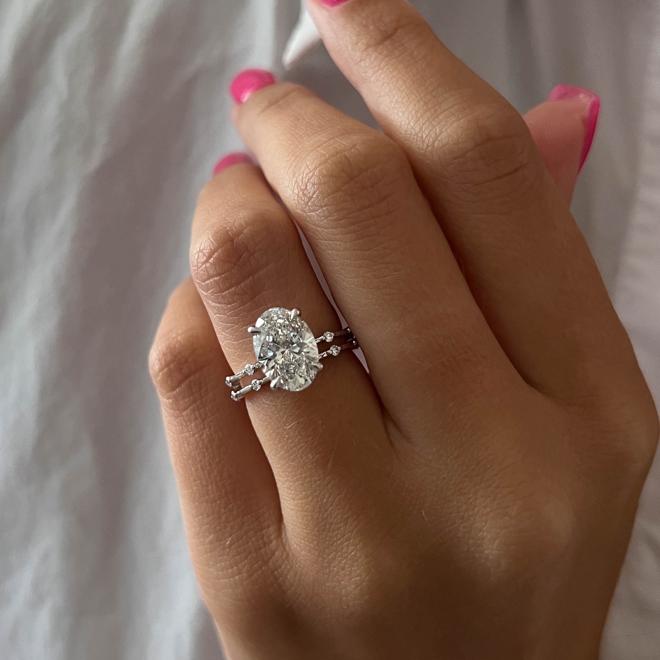 [C_SIZE] [C_Shape] [Style] Lab Grown Diamond Bridal Ring Set