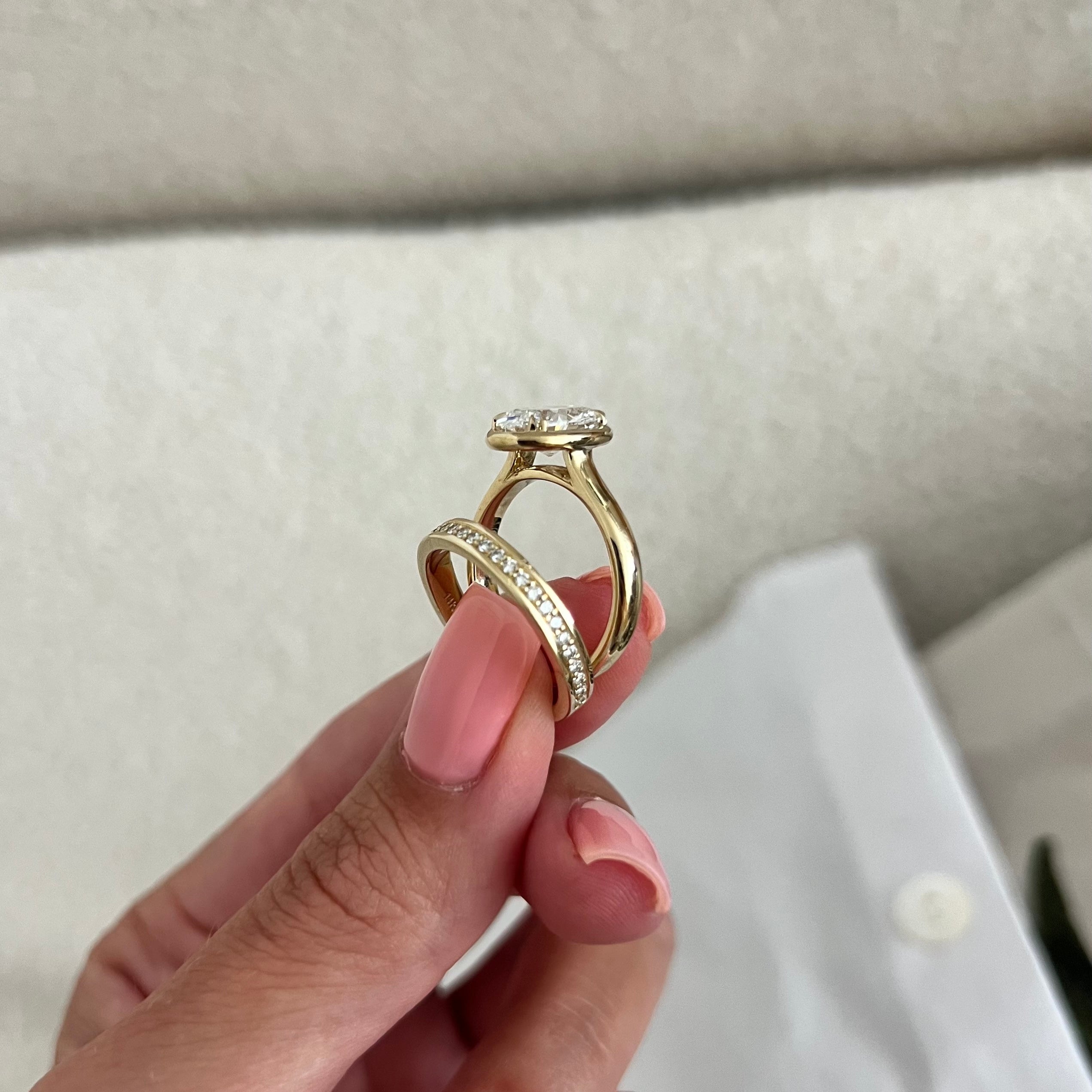 [C_SIZE] [C_Shape] [Style] Lab Grown Diamond Bridal Ring Set