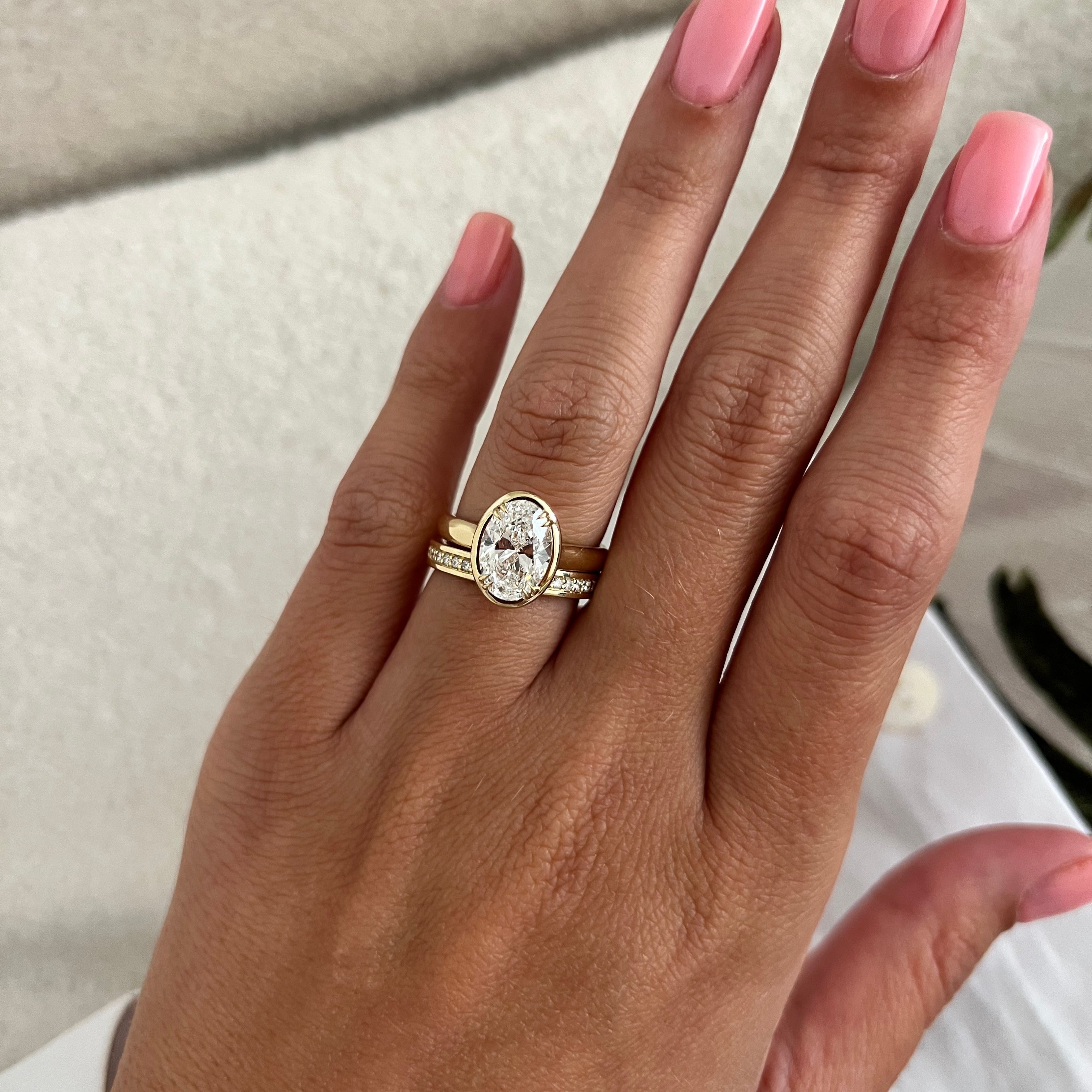[C_SIZE] [C_Shape] [Style] Lab Grown Diamond Bridal Ring Set