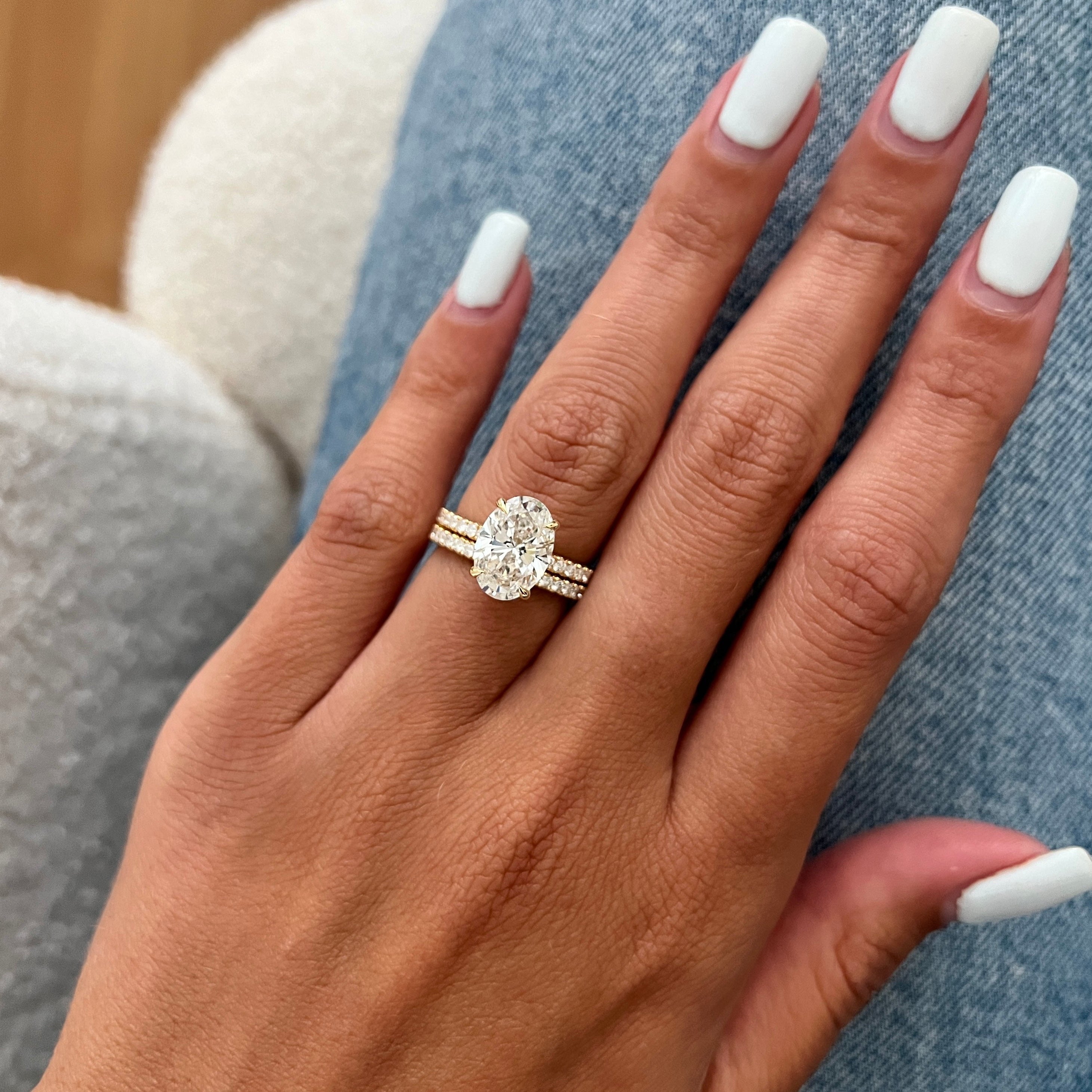 [C_SIZE] [C_Shape] [Style] Lab Grown Diamond Bridal Ring Set
