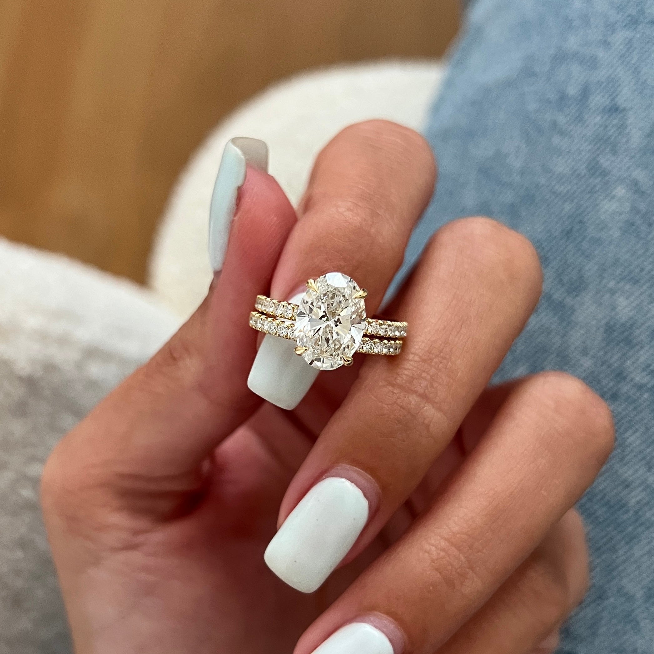 [C_SIZE] [C_Shape] [Style] Lab Grown Diamond Bridal Ring Set