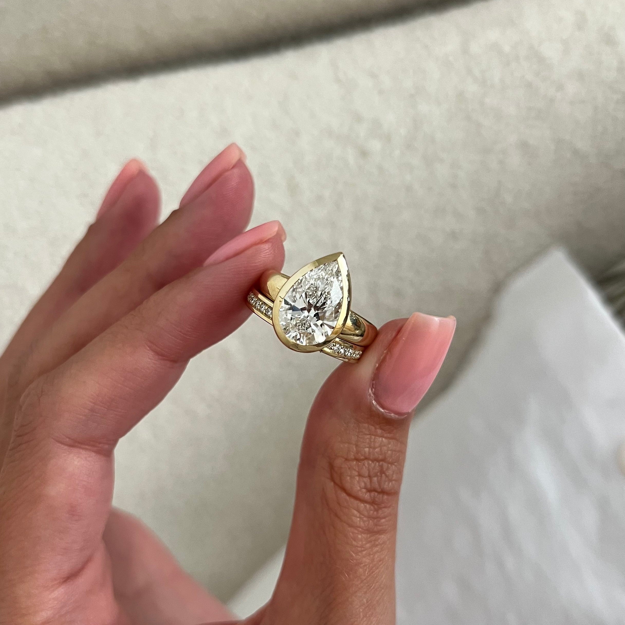 [C_SIZE] [C_Shape] [Style] Lab Grown Diamond Bridal Ring Set
