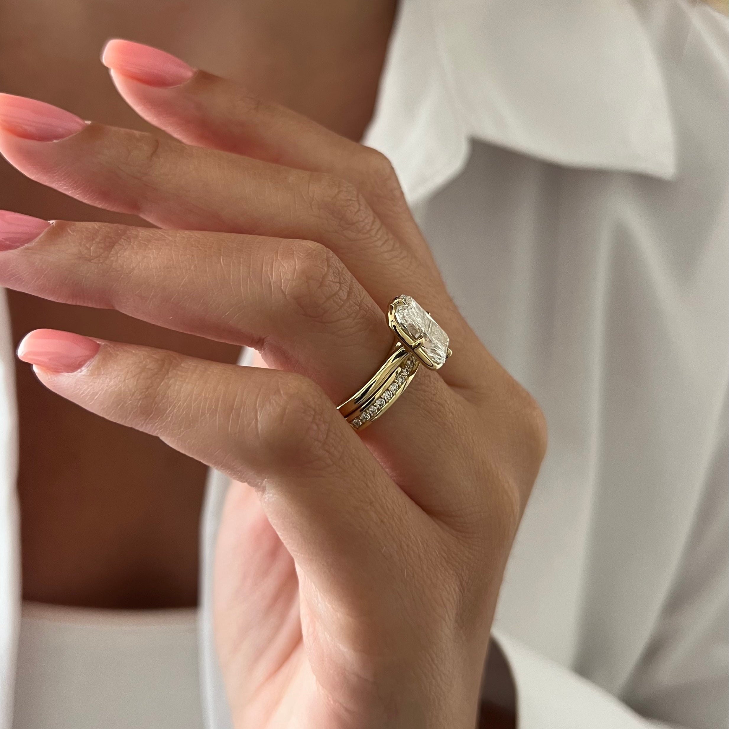 [C_SIZE] [C_Shape] [Style] Lab Grown Diamond Bridal Ring Set