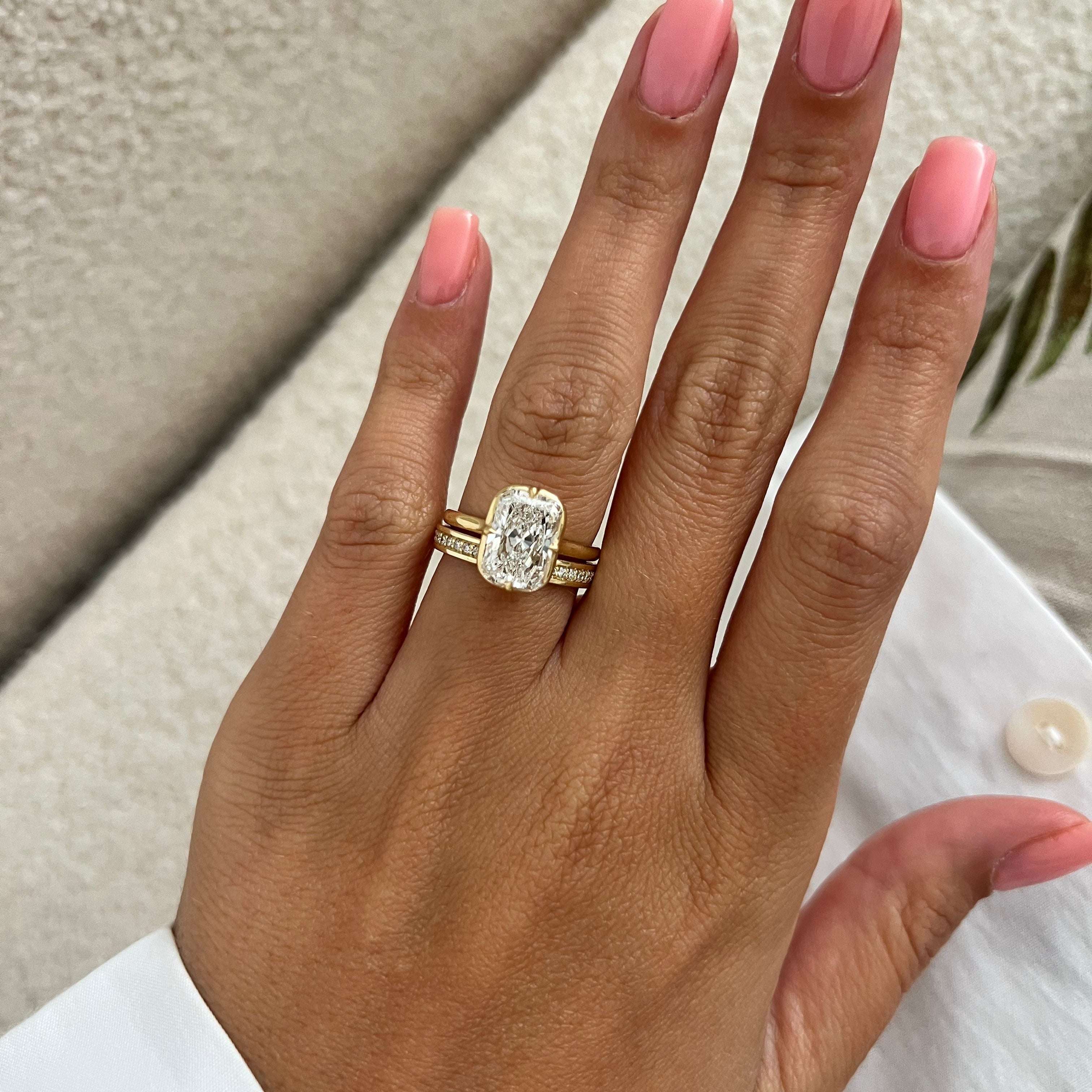 [C_SIZE] [C_Shape] [Style] Lab Grown Diamond Bridal Ring Set