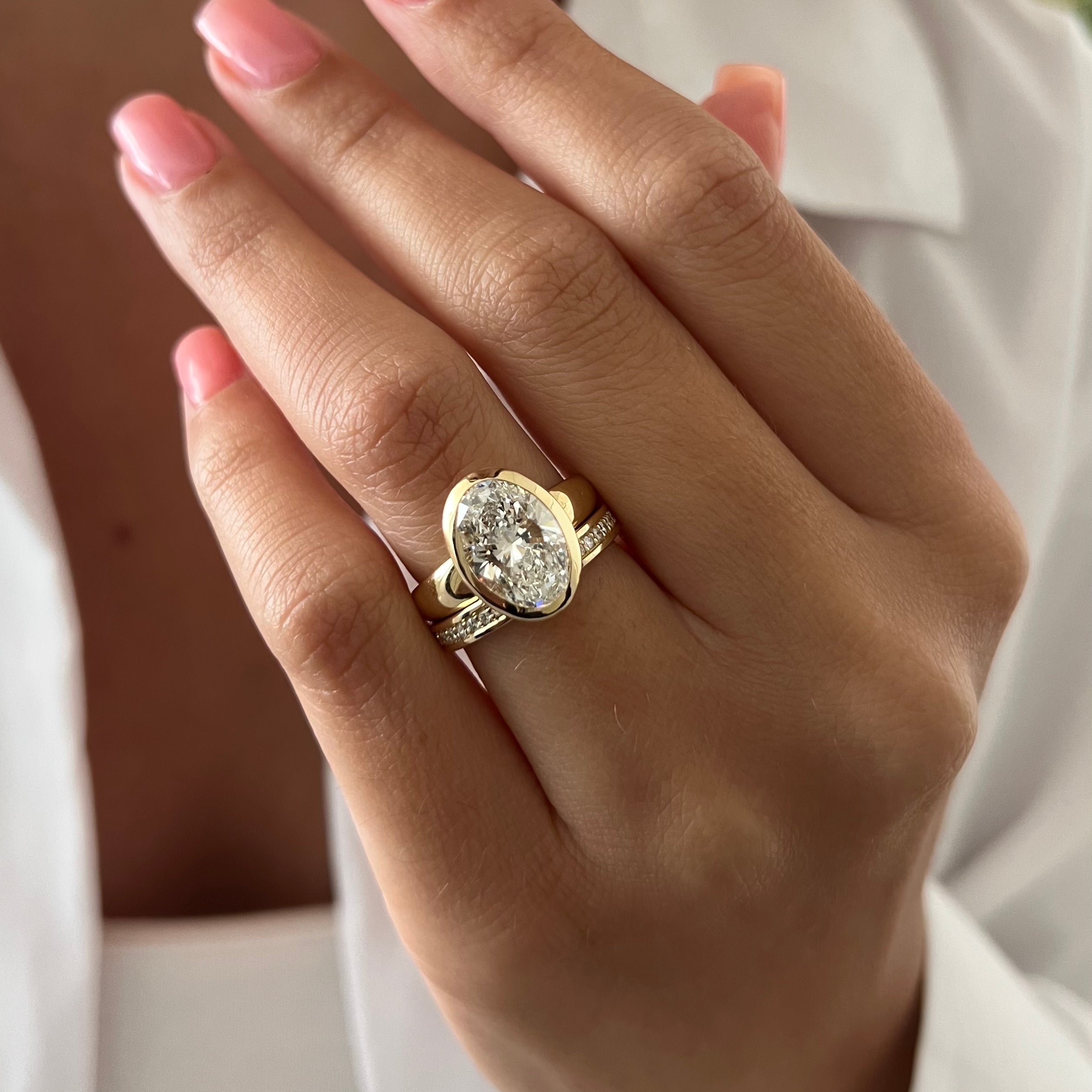 [C_SIZE] [C_Shape] [Style] Lab Grown Diamond Bridal Ring Set