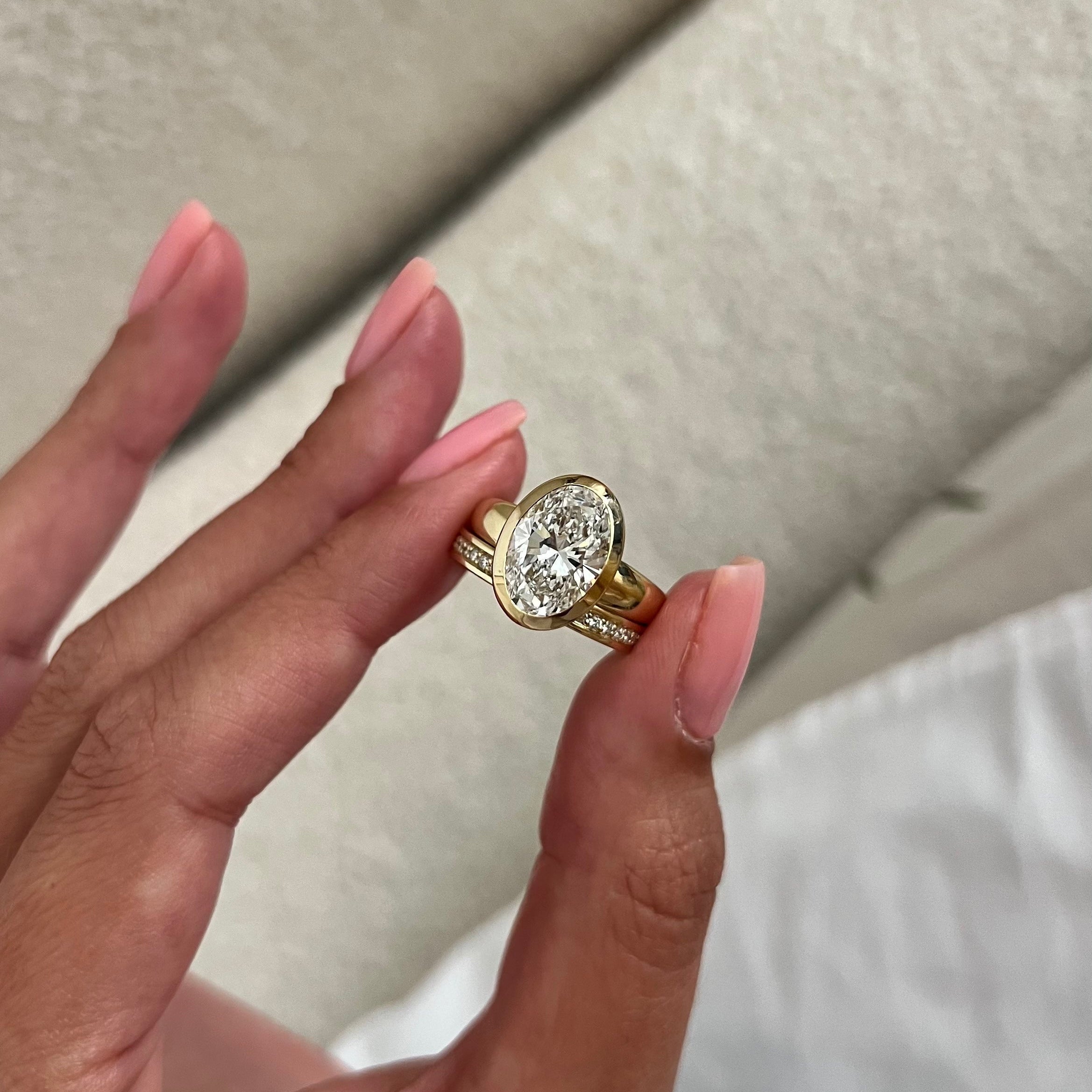 [C_SIZE] [C_Shape] [Style] Lab Grown Diamond Bridal Ring Set