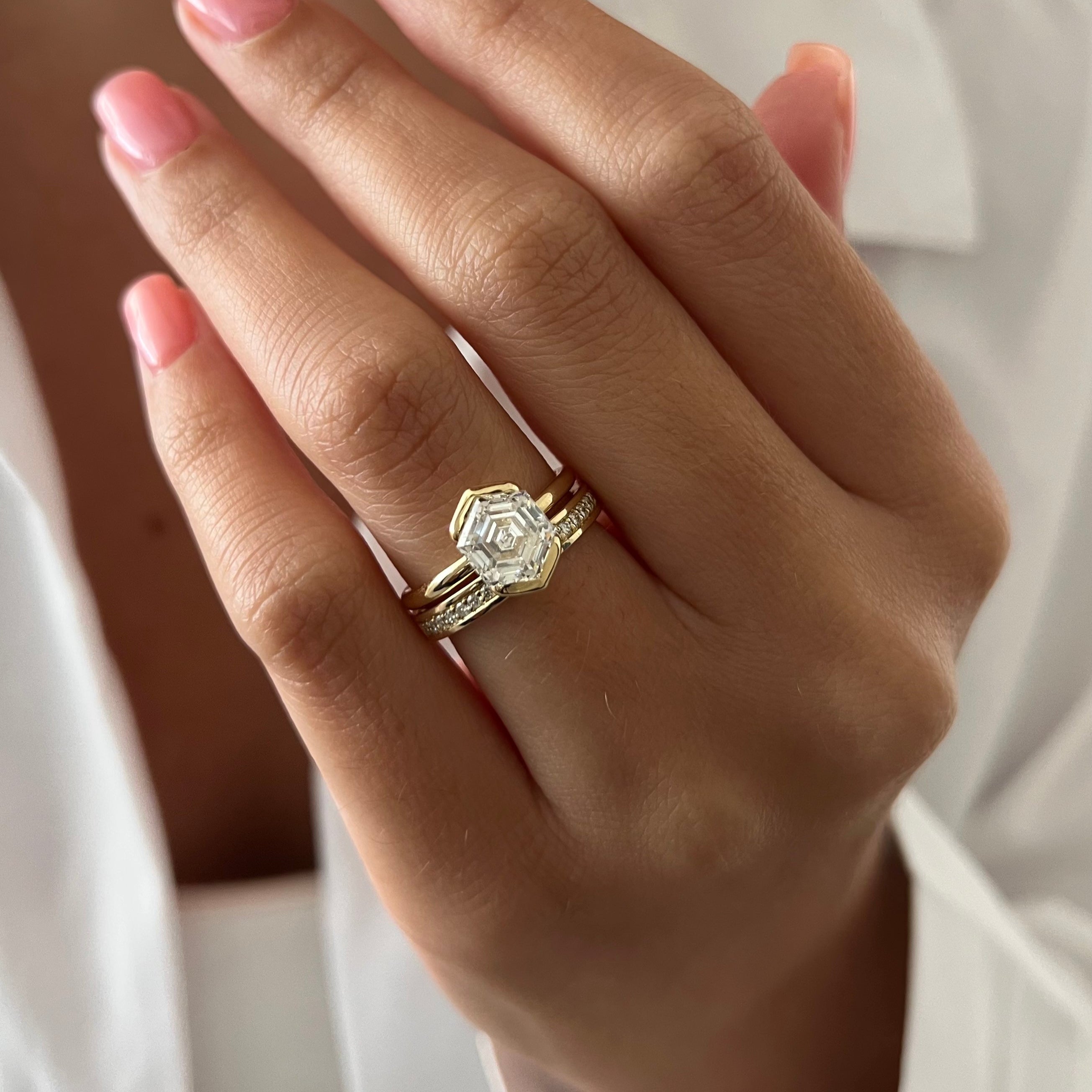 [C_SIZE] [C_Shape] [Style] Lab Grown Diamond Bridal Ring Set
