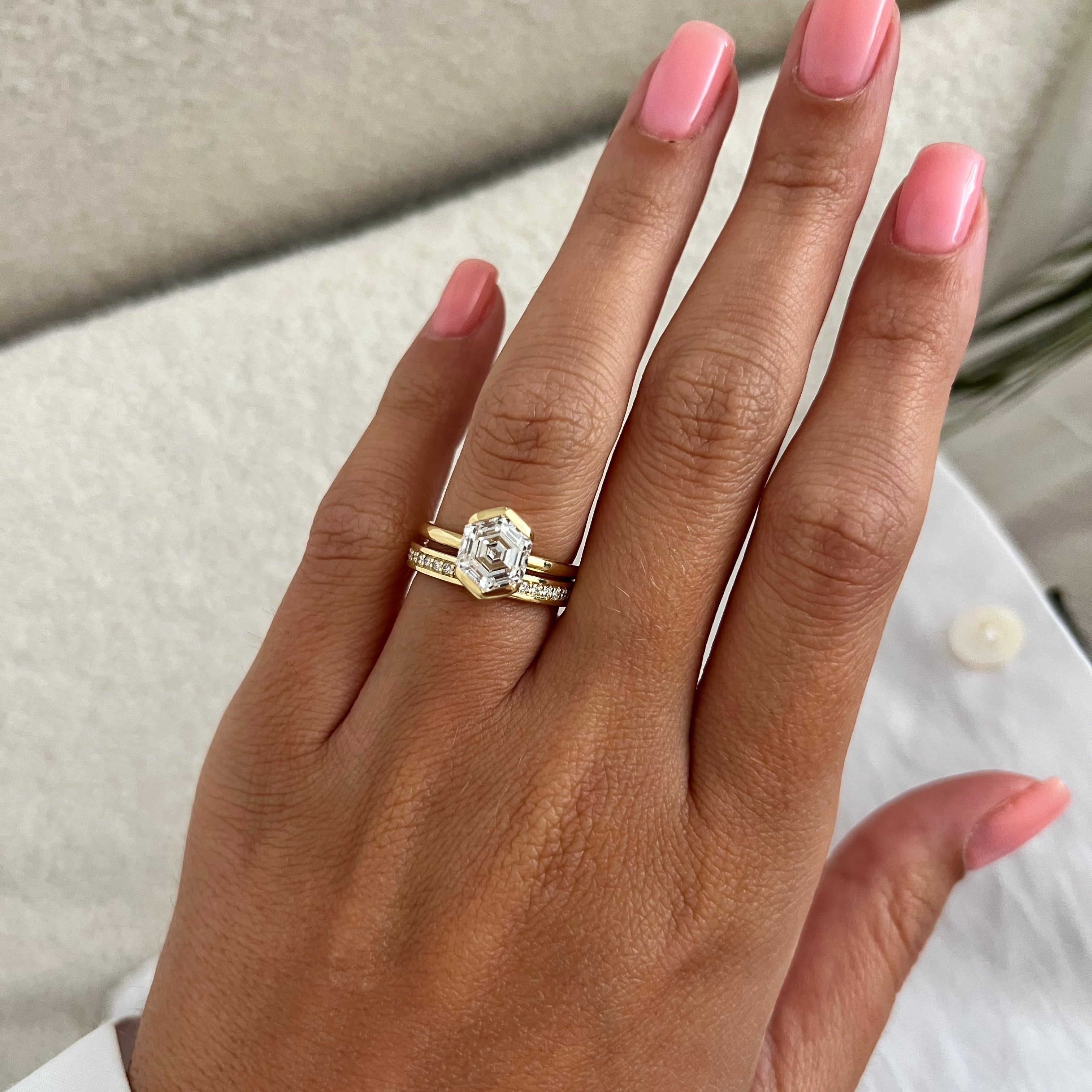 [C_SIZE] [C_Shape] [Style] Lab Grown Diamond Bridal Ring Set