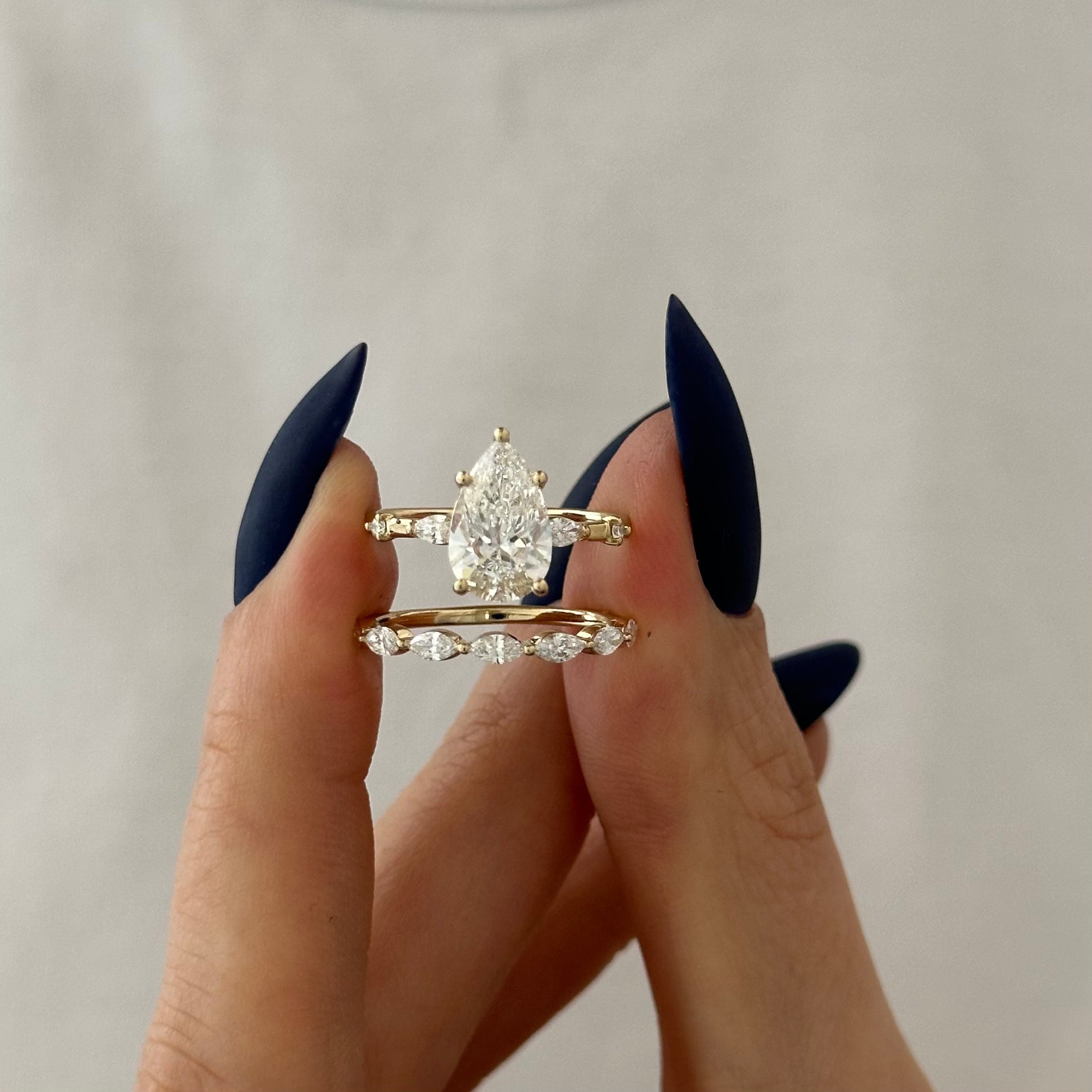[C_SIZE] [C_Shape] [Style] Lab Grown Diamond Bridal Ring Set