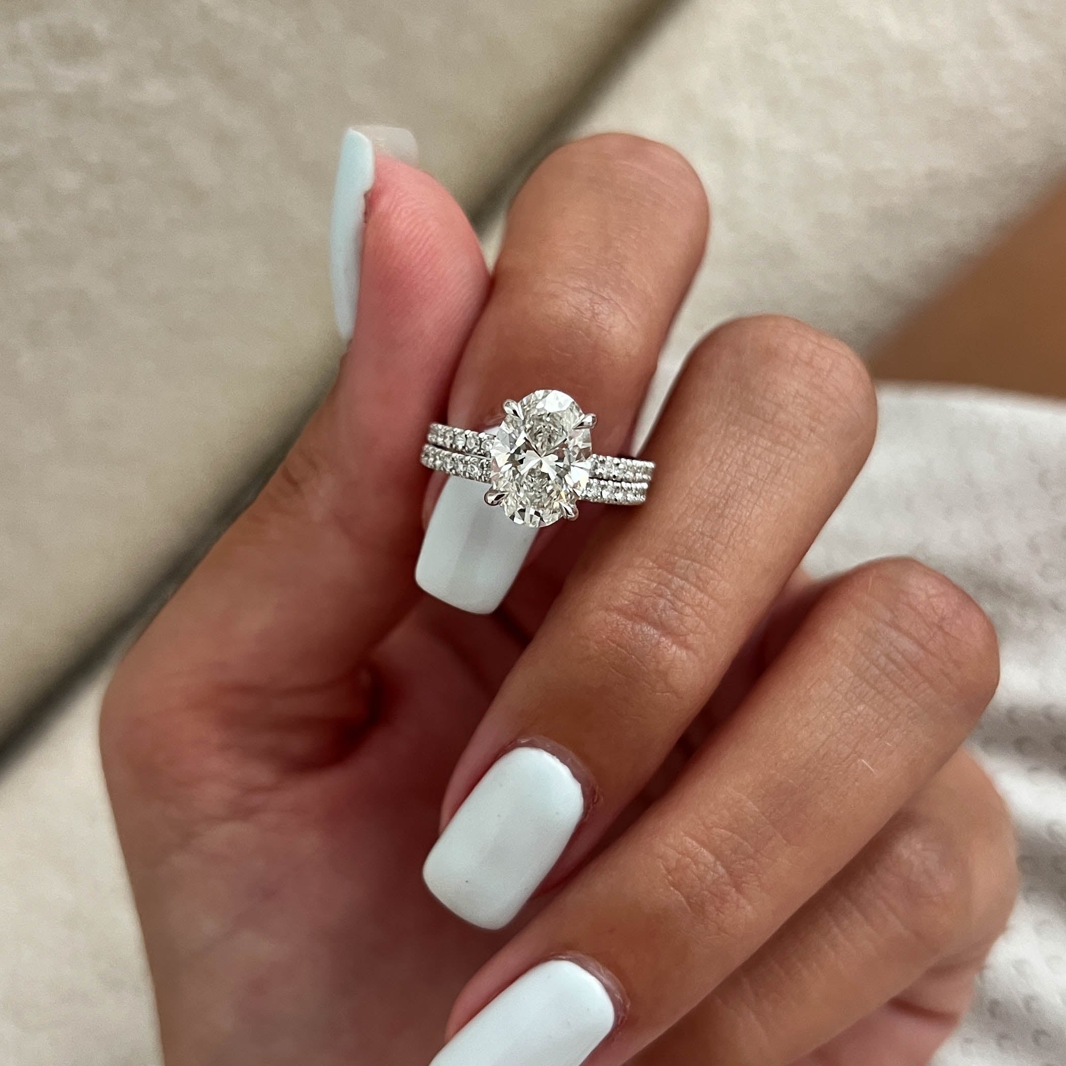 [C_SIZE] [C_Shape] [Style] Lab Grown Diamond Bridal Ring Set