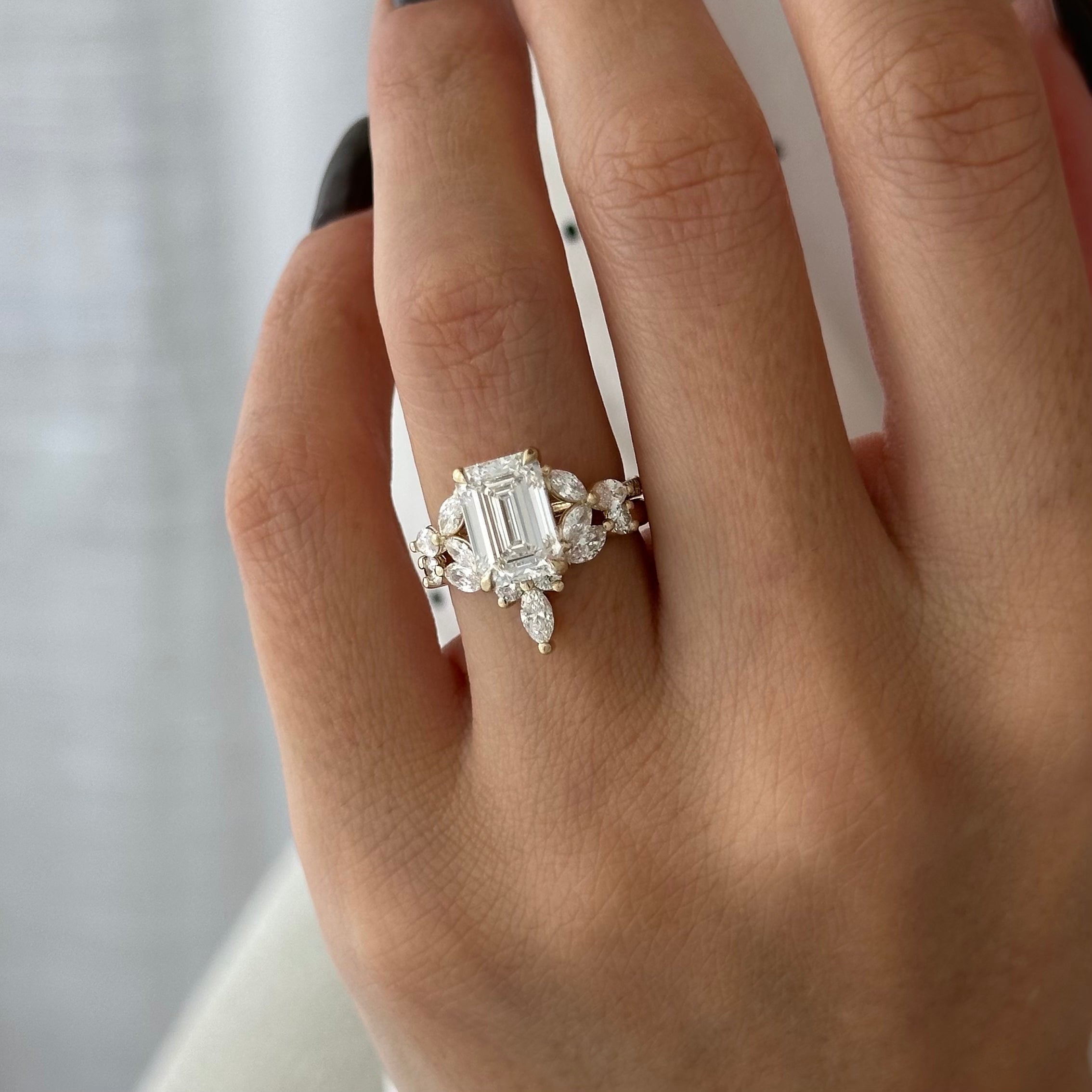 [C_SIZE] [C_Shape] [Style] Lab Grown Diamond Bridal Ring Set