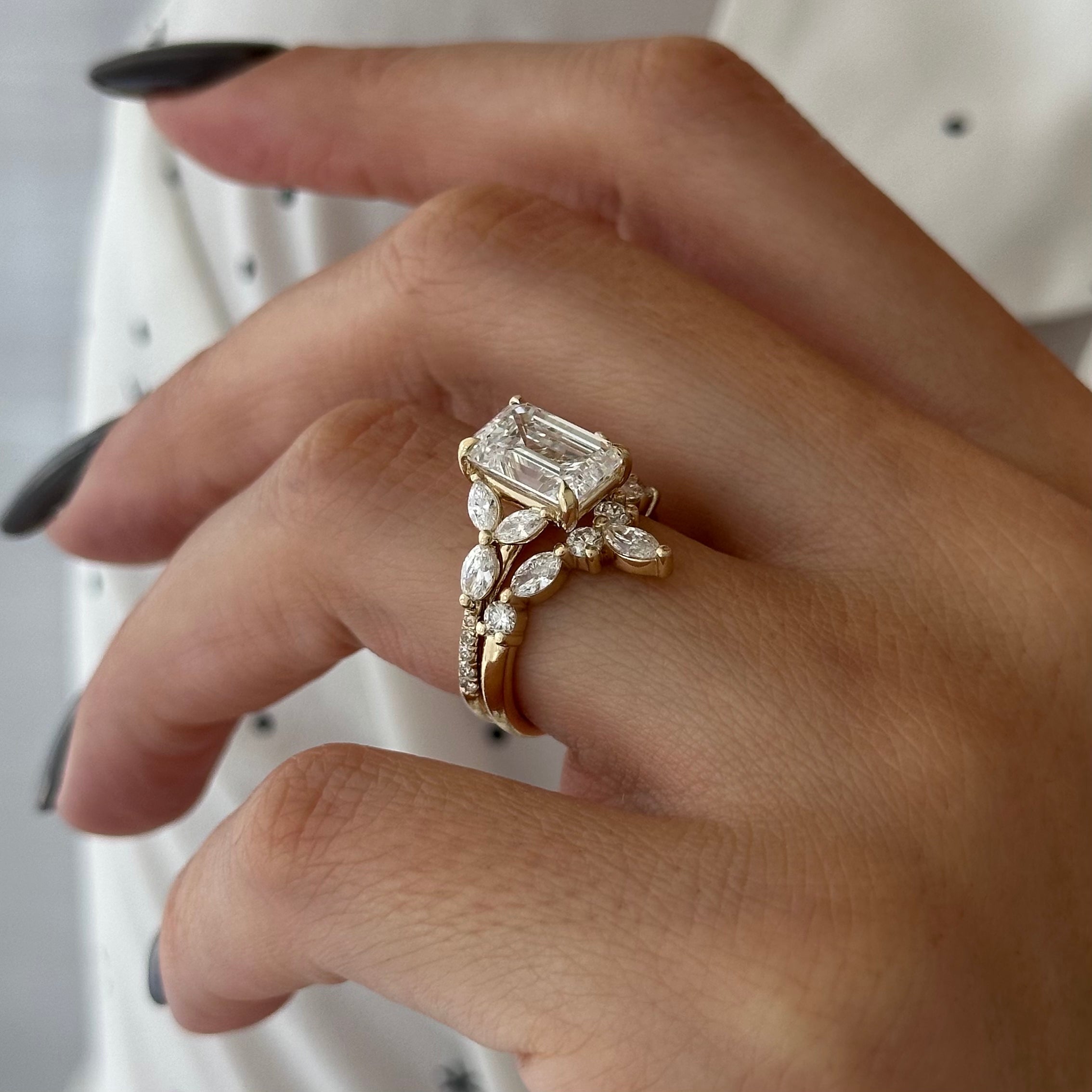 [C_SIZE] [C_Shape] [Style] Lab Grown Diamond Bridal Ring Set