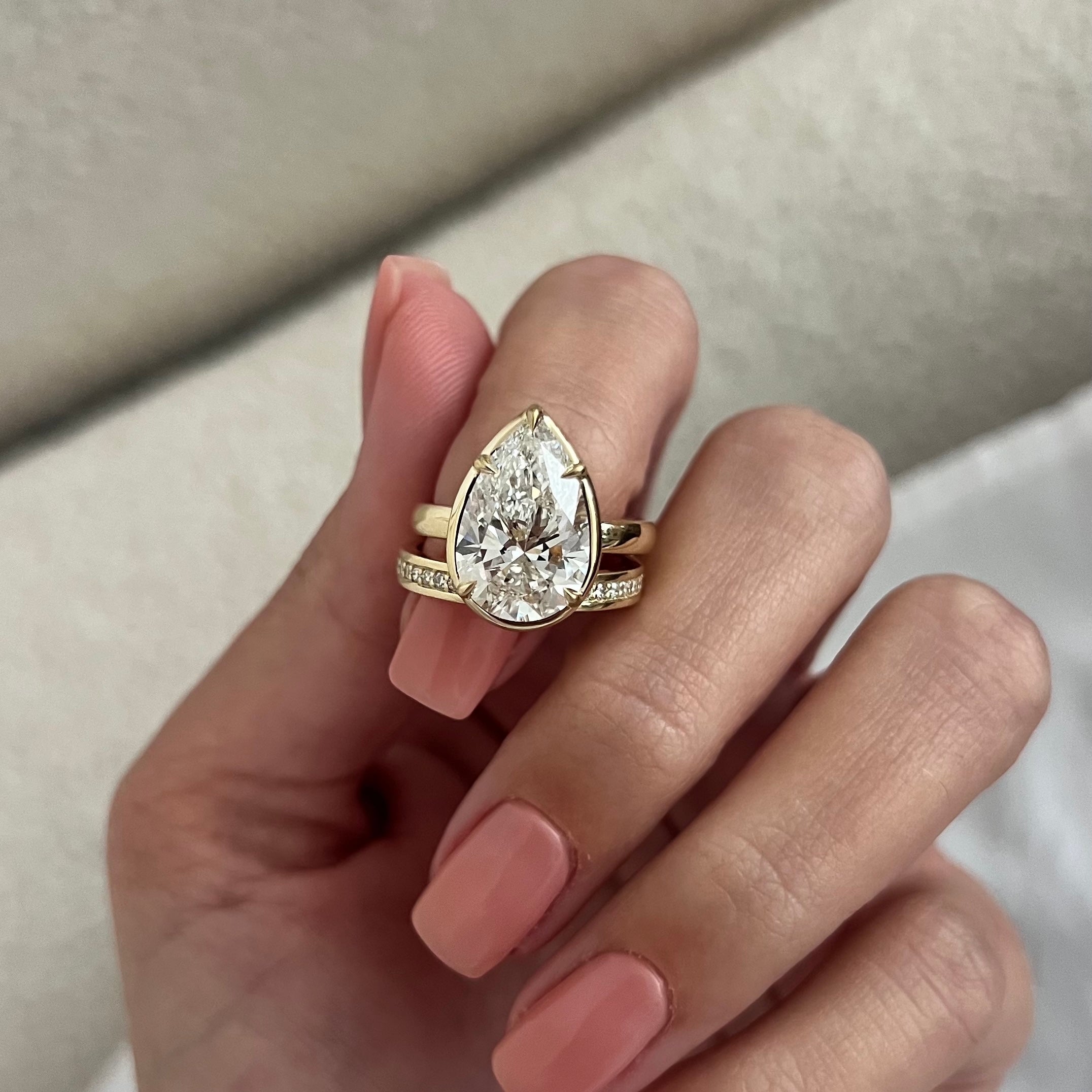 [C_SIZE] [C_Shape] [Style] Lab Grown Diamond Bridal Ring Set