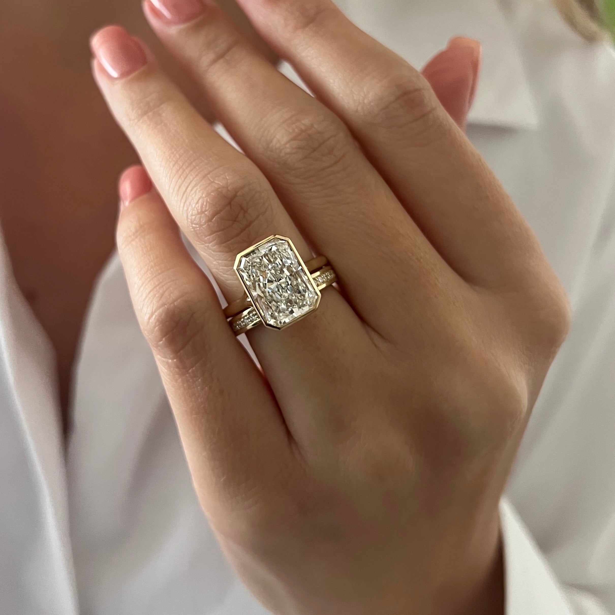 [C_SIZE] [C_Shape] [Style] Lab Grown Diamond Bridal Ring Set