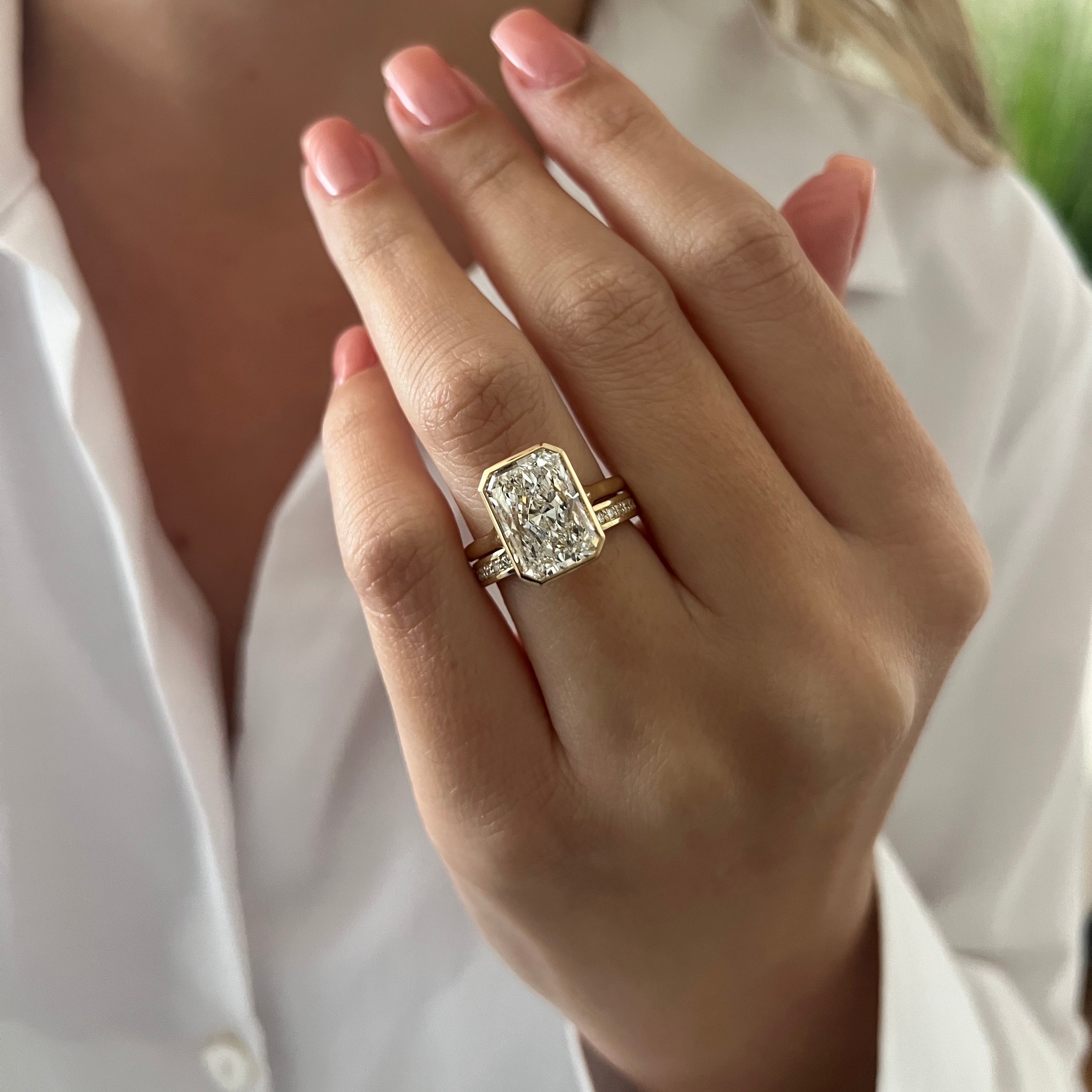 [C_SIZE] [C_Shape] [Style] Lab Grown Diamond Bridal Ring Set