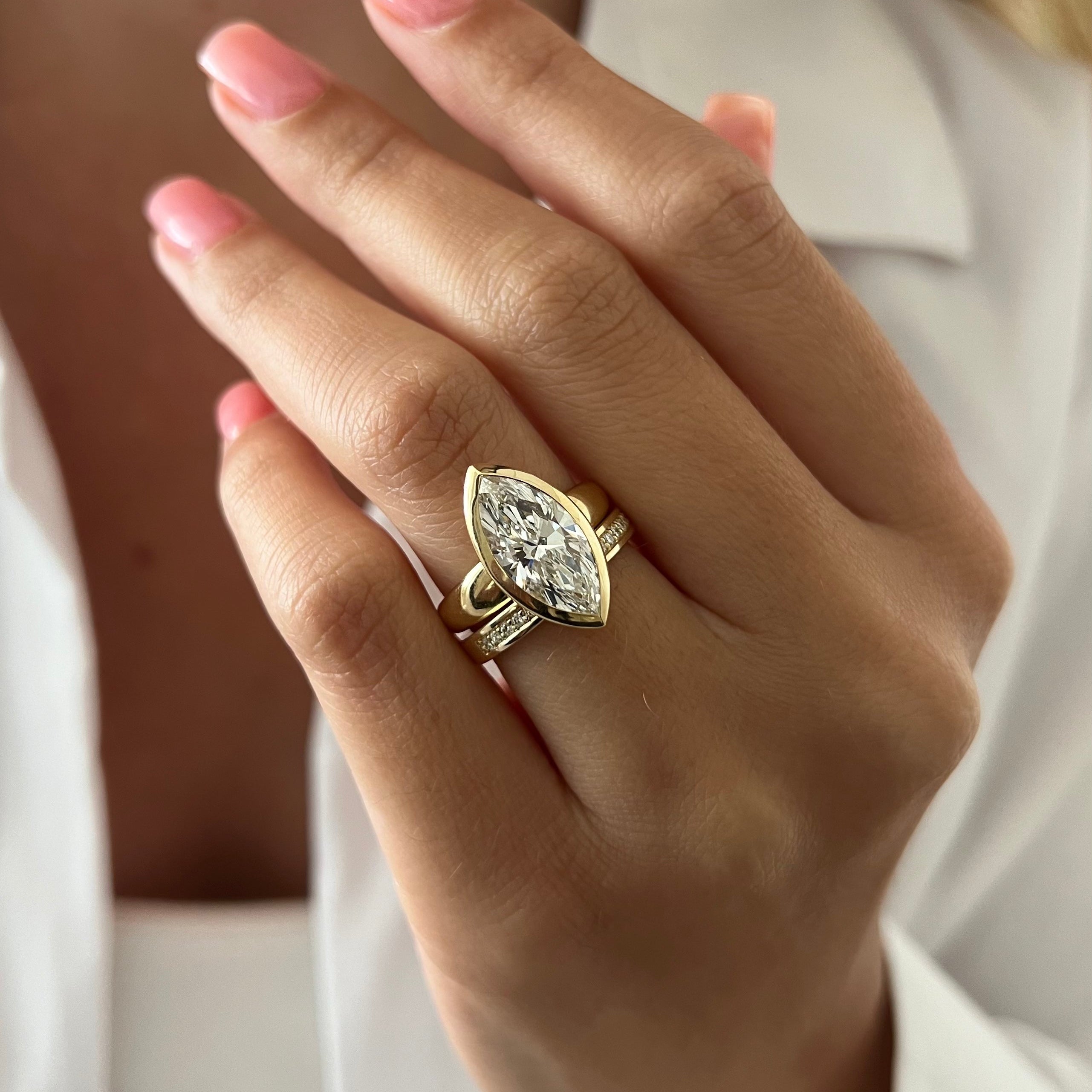 [C_SIZE] [C_Shape] [Style] Lab Grown Diamond Bridal Ring Set